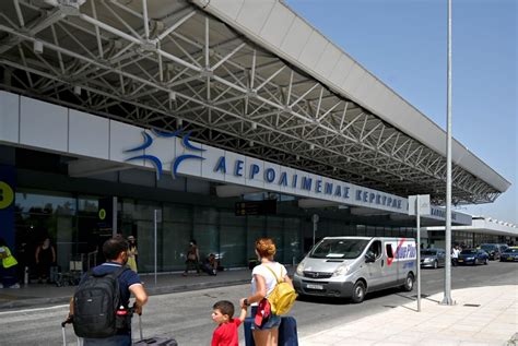 airport in corfu greece